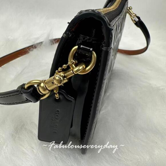 Coach Penn Signature Leather Shoulder Bag In Black CCC46 NWT - Picture 7 of 12